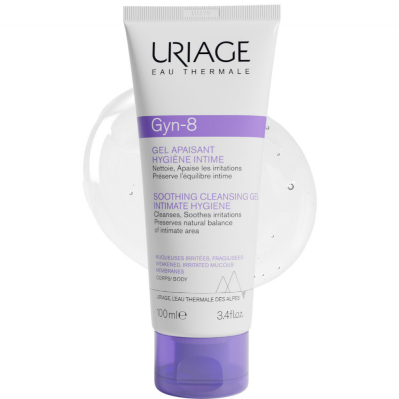 URIAGE GYN-8 Detergente intimo lenitivo per la zona intima irritata per preservare l'equilibrio naturale -100ML