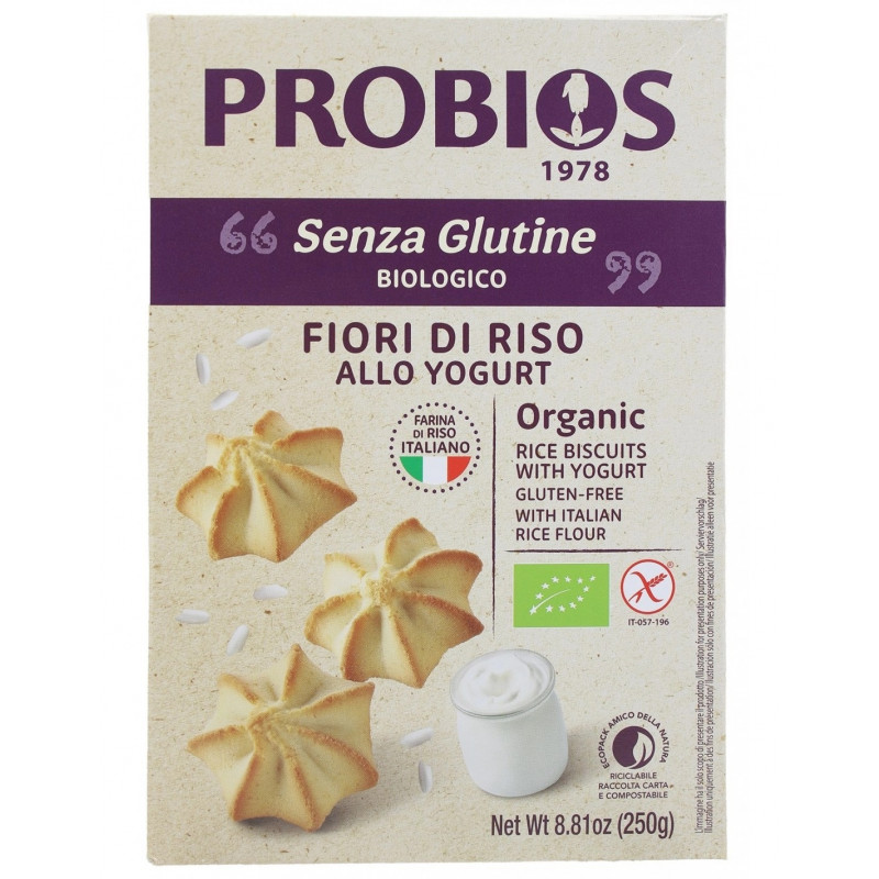 Rice&Rice Fiori Di Riso Allo Yogurt Biologico 250 g