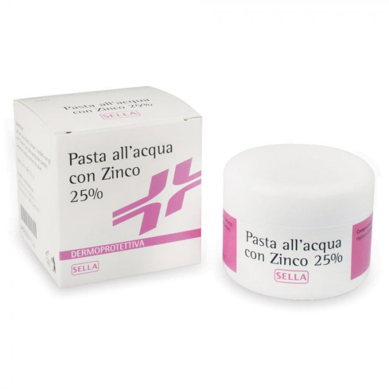 Sella Pasta All'Acqua Con Zinco 25% Per Arrossamenti Cutanei Dei Neonati 100 ml