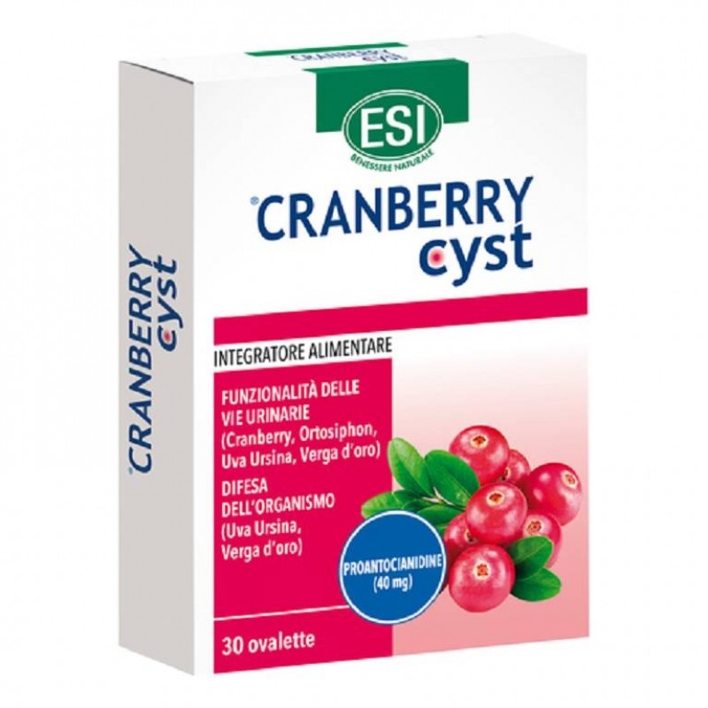 Esi Cranberry Cyst Integratore Vie Urinarie 30 Ovalette