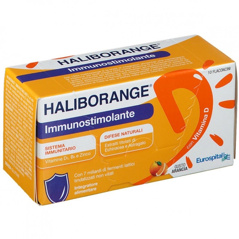 Haliborange Immunostimolante Integratore Sistema Immunitario 10 Flaconcini