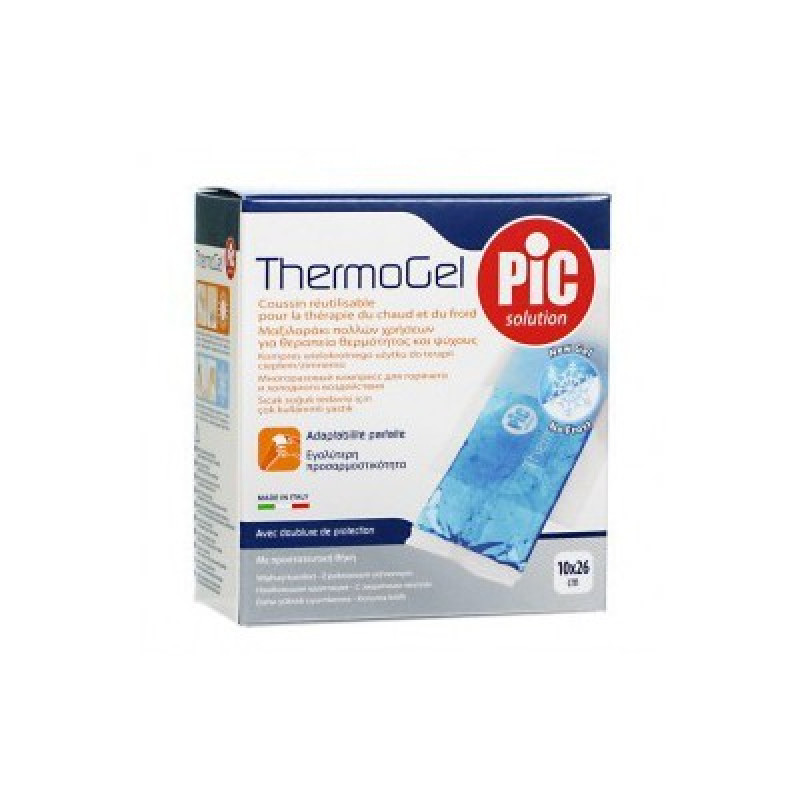 Pic Thermogel Cuscino in Gel Terapia Caldo/Freddo Con Cover di Protezione 10x26 cm