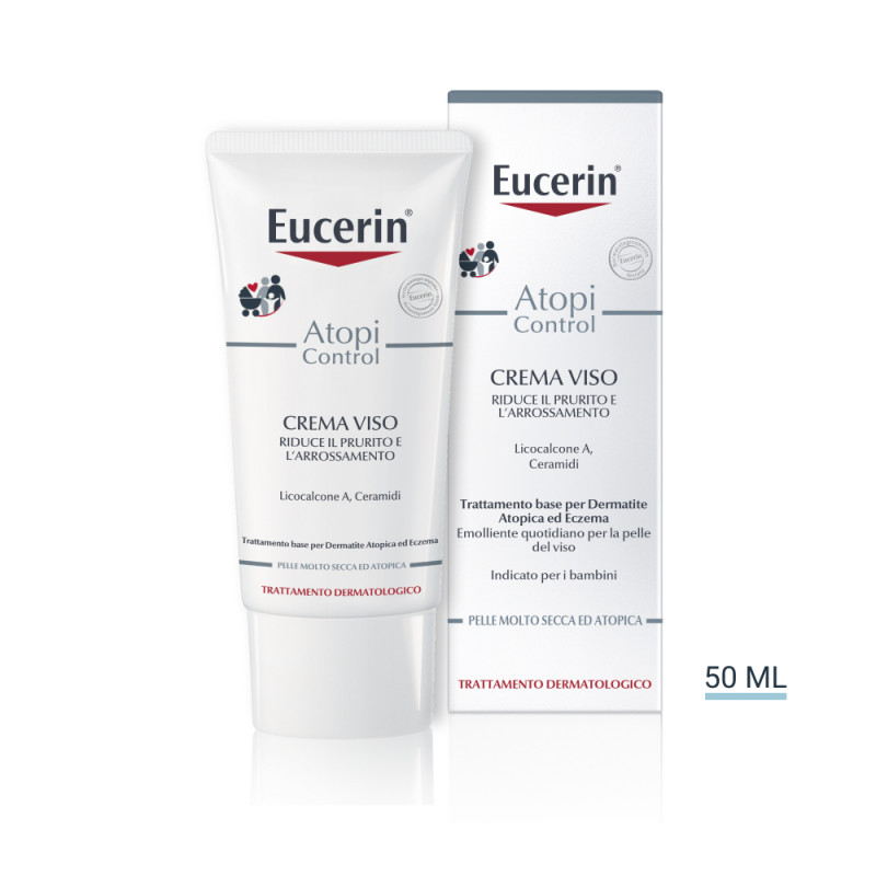 Eucerin AtopiControl Crema Viso Anti-prurito Pelle Atopica 50 ml