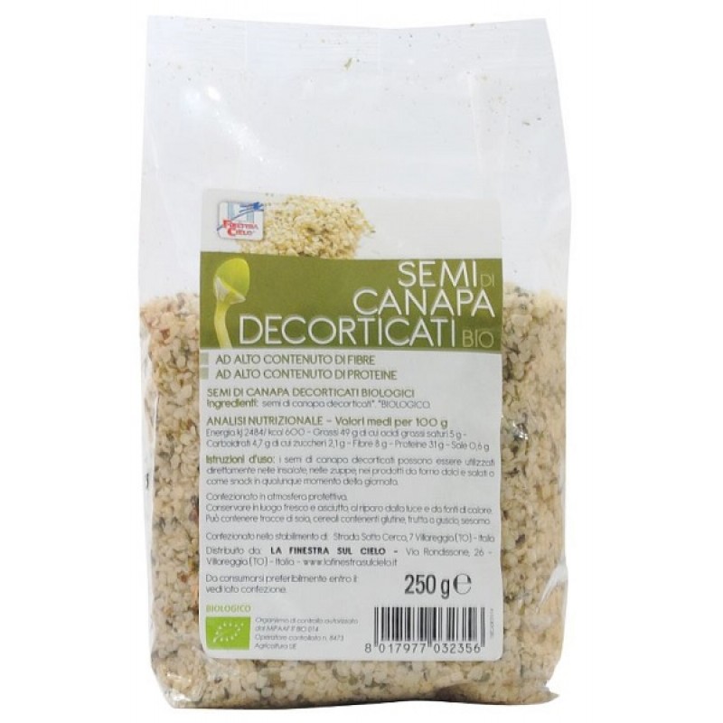 SEMI CANAPA DEC 250G BIO