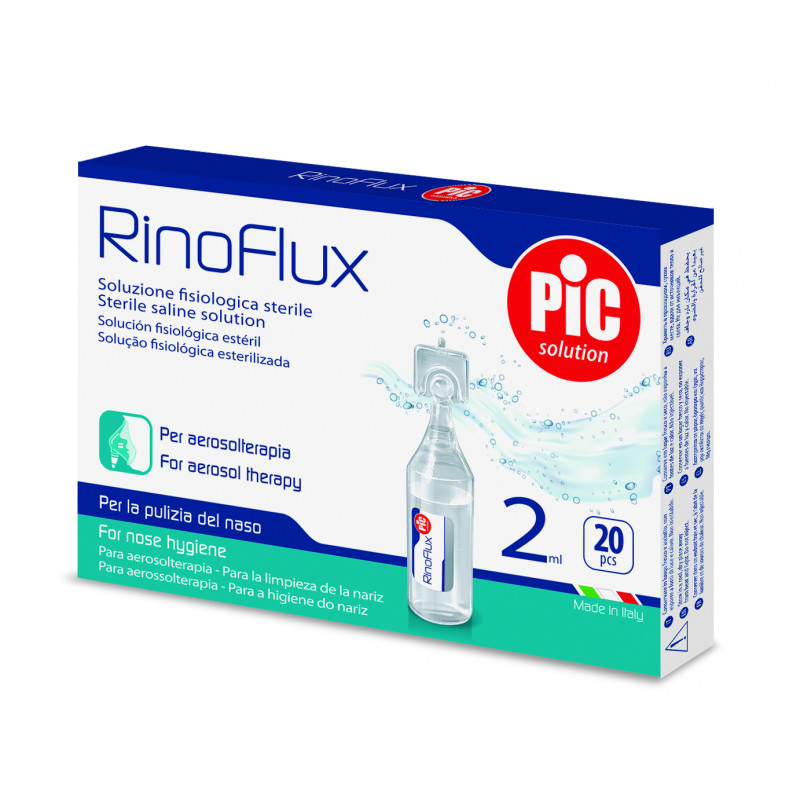 Pic Rinoflux Soluzione Fisiologica Per Aerosol 20 Flaconcini