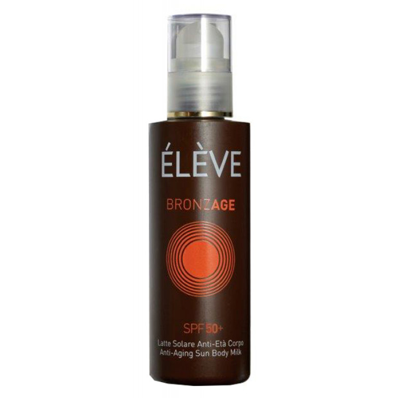 Élève Bronzage Latte Solare Protezione 50+ Anti-Età Corpo 200 ml