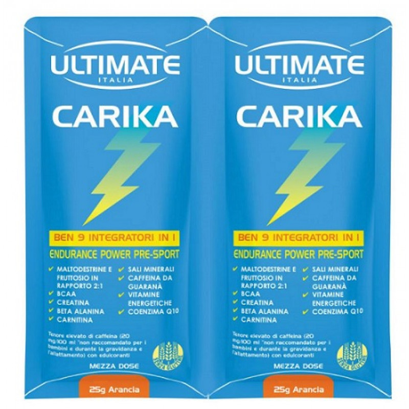 Ultimate Italia Carika Arancia Integratore Energizzante 1 Bustina