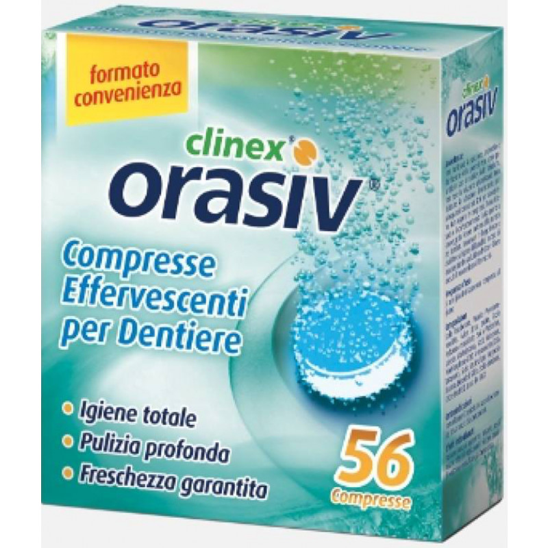 Orasiv Clinex Compresse Effervescenti Protesi Dentale 56 Pezzi