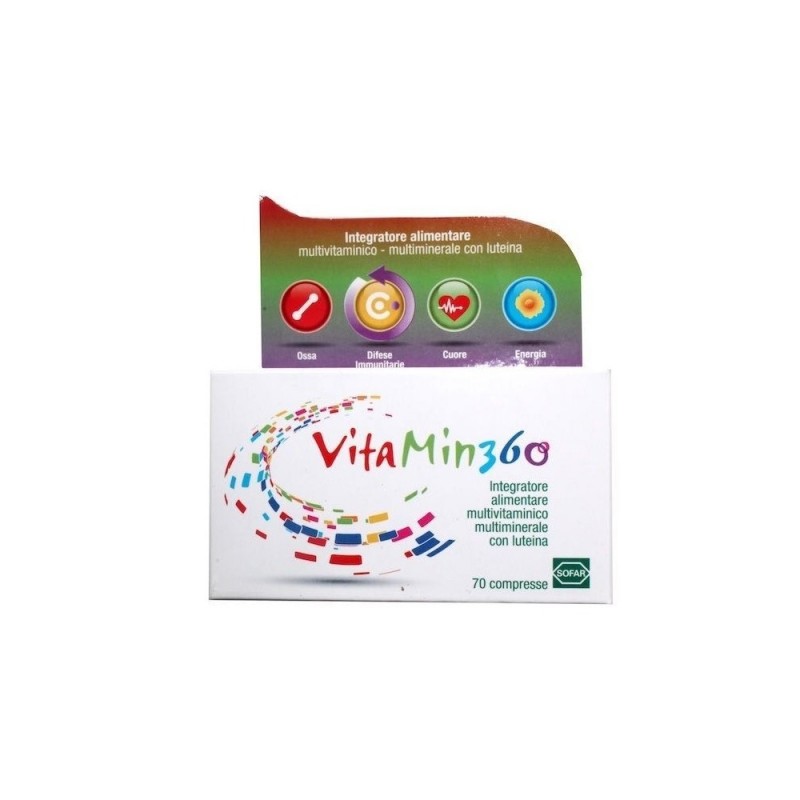 Vitamin 360 Integratore Multivitaminico Multiminerale 70 Compresse -SCADENZA GIUGNO 2025
