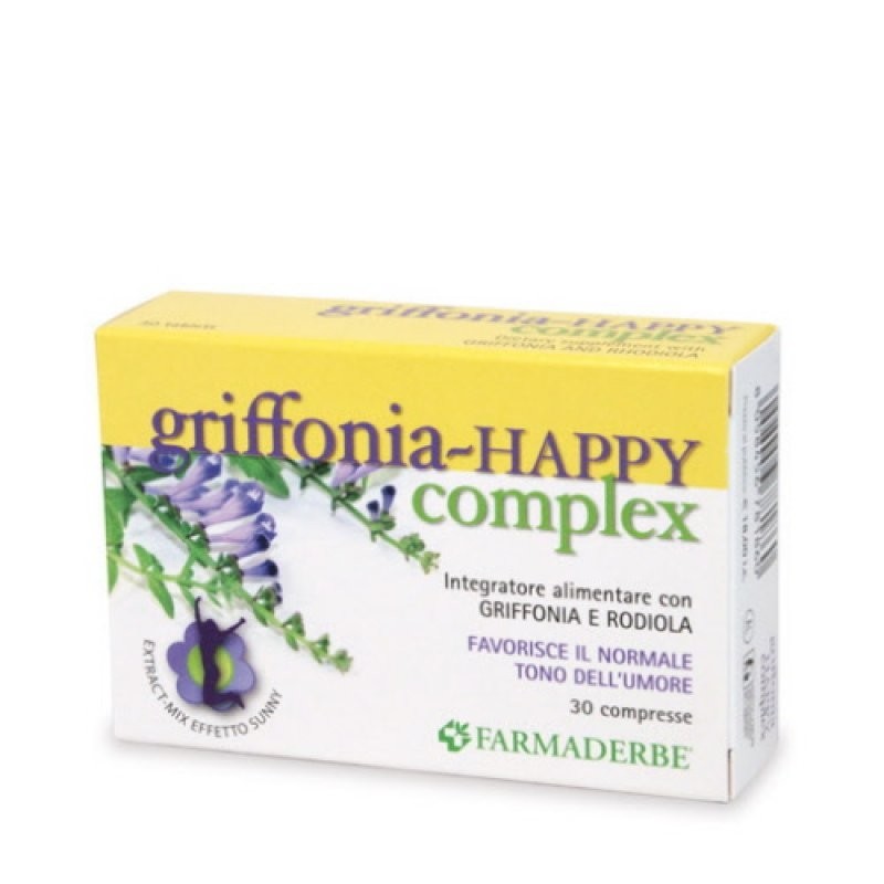 Farmaderbe Griffonia Happy Complex Integratore Benessere Mentale 30 Compresse