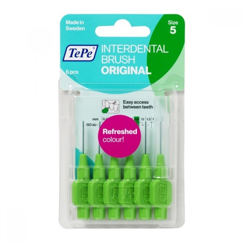 TePe Scovolino Verde Per Pulizia Interdentale 0,8 mm 6 Pezzi
