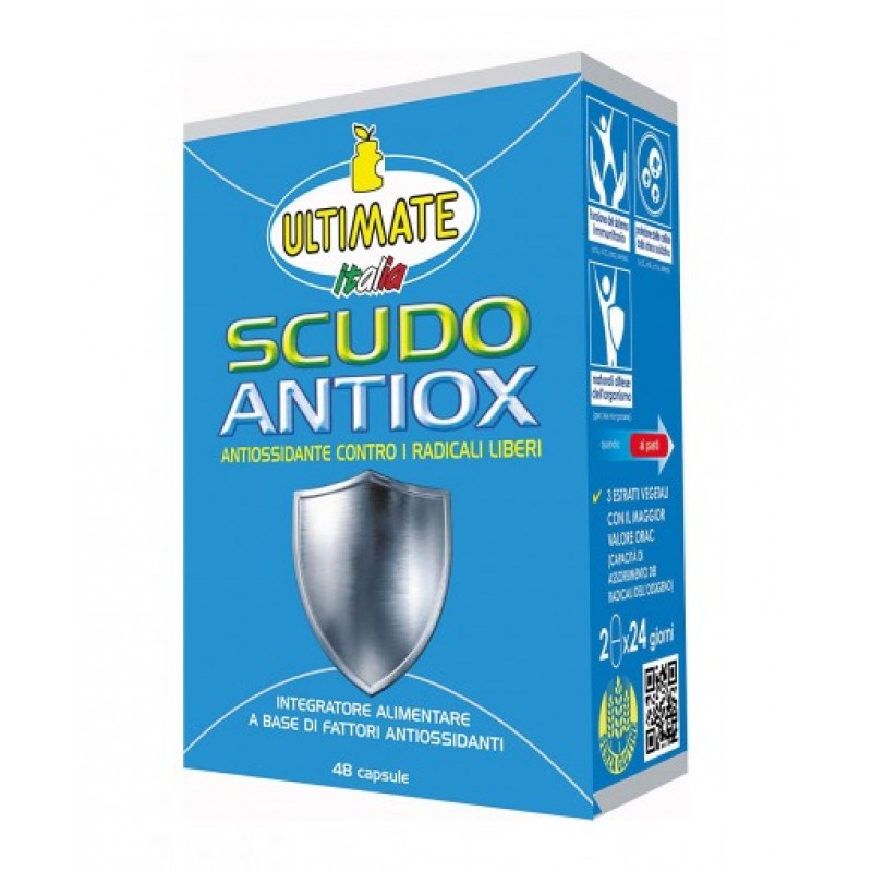 Ultimate Wellness Scudo-Antiox Integratore Antiossidante 48 Capsule