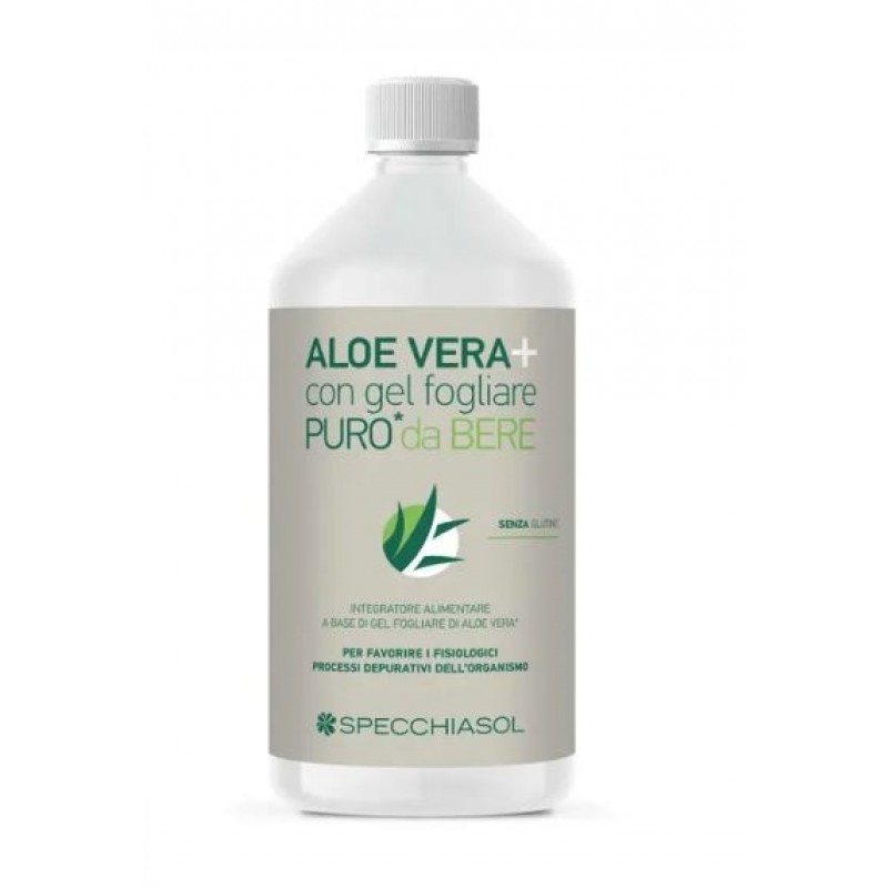 Specchiasol AloeVera+ Succo Puro Integratore Lenitivo Emolliente 1000 ml