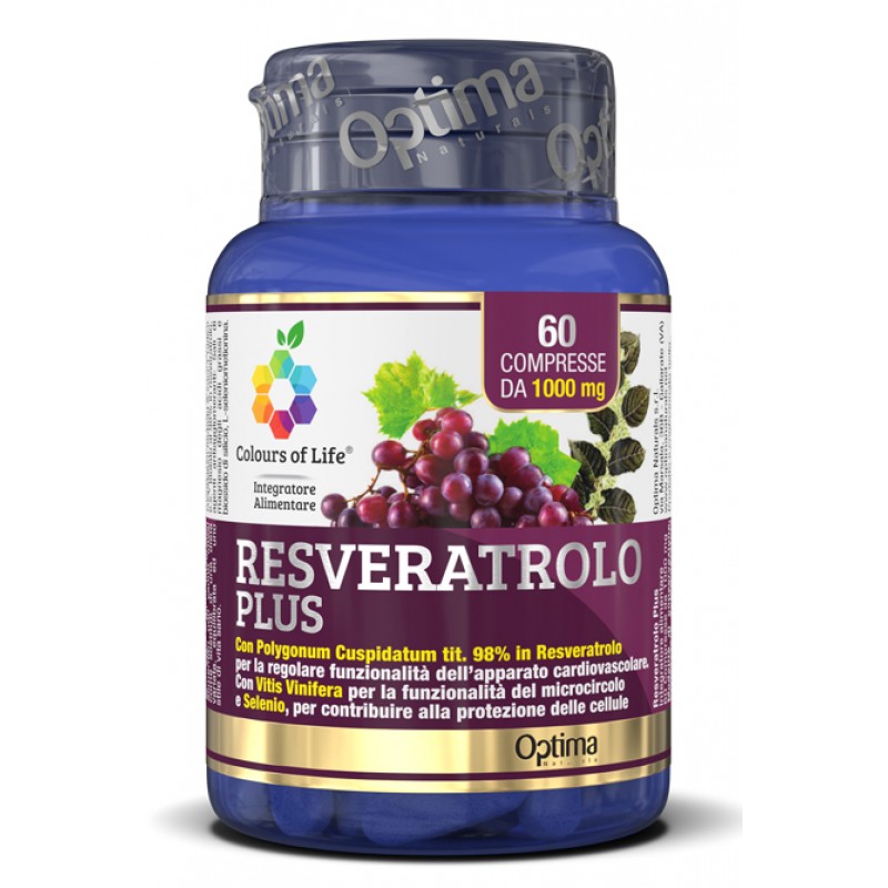 COLOURS OF LIFE RESVERATROLO PLUS 60 COMPRESSE 1000 MG
