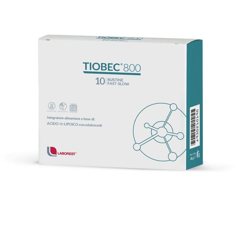 Tiobec 800 con acido alfa lipoico 10 bustine fast slow