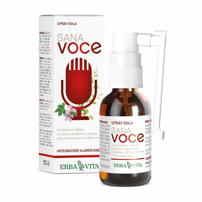 Erba Vita Sana Voce Spray Gola Integratore Mucosa Orofaringea 30 ml