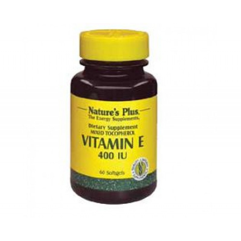 Nature's Plus Vitamina E 400 UI Integratore Antiossidante 60 Capsule