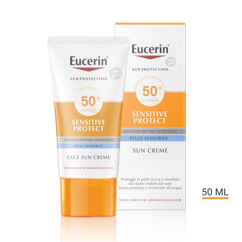 Eucerin Sun Crema Solare Viso per pelle secca SPF50+ 50mL