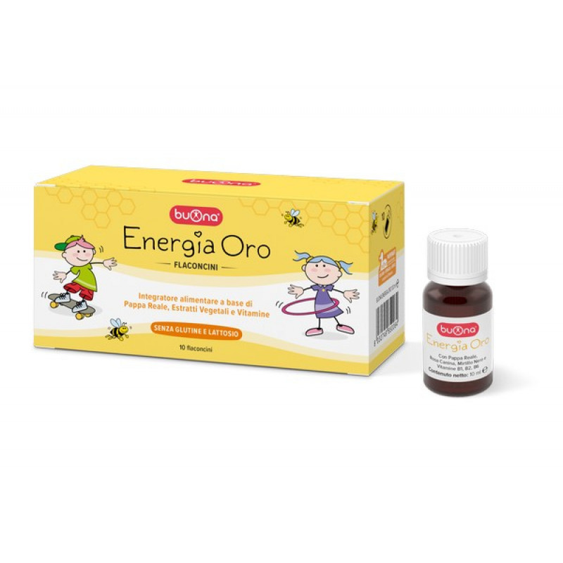 Buona Energia Oro Integratore Ricostituente per Bambini 10 Flaconcini