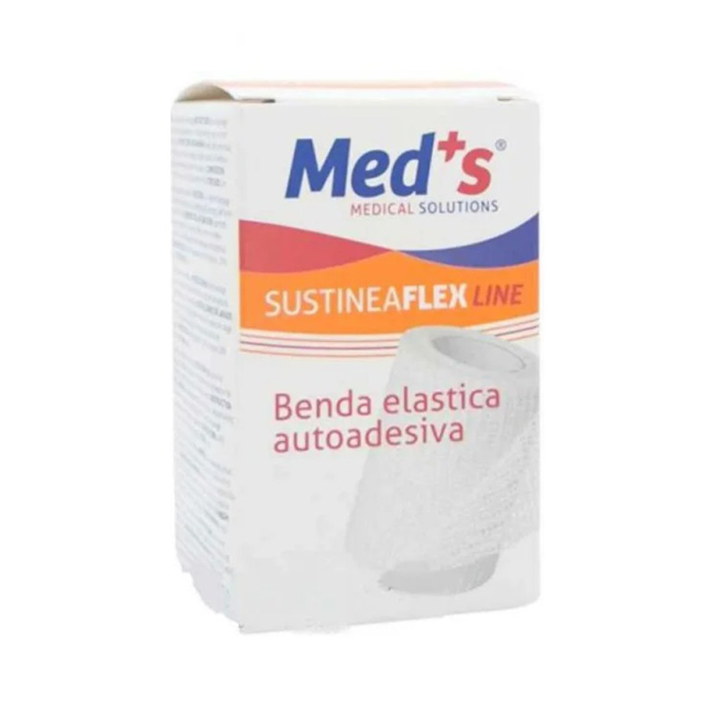 Med's Sustinea Flex Benda Elastica AutoAutoadesiva 4 m x 12 cm