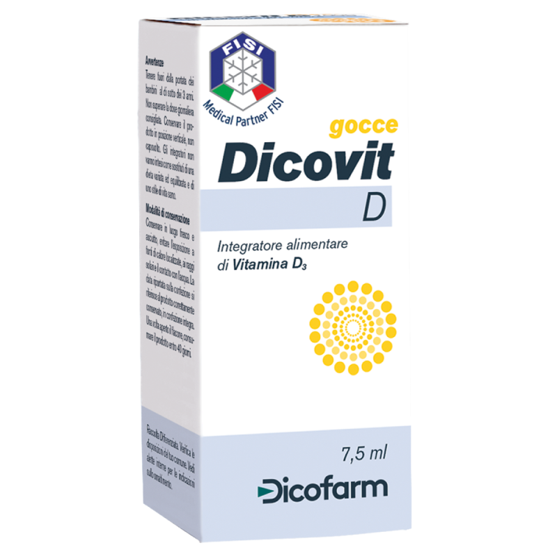 Dicovit D Gocce - Integratore di Vitamina D3 - 7,5 ml