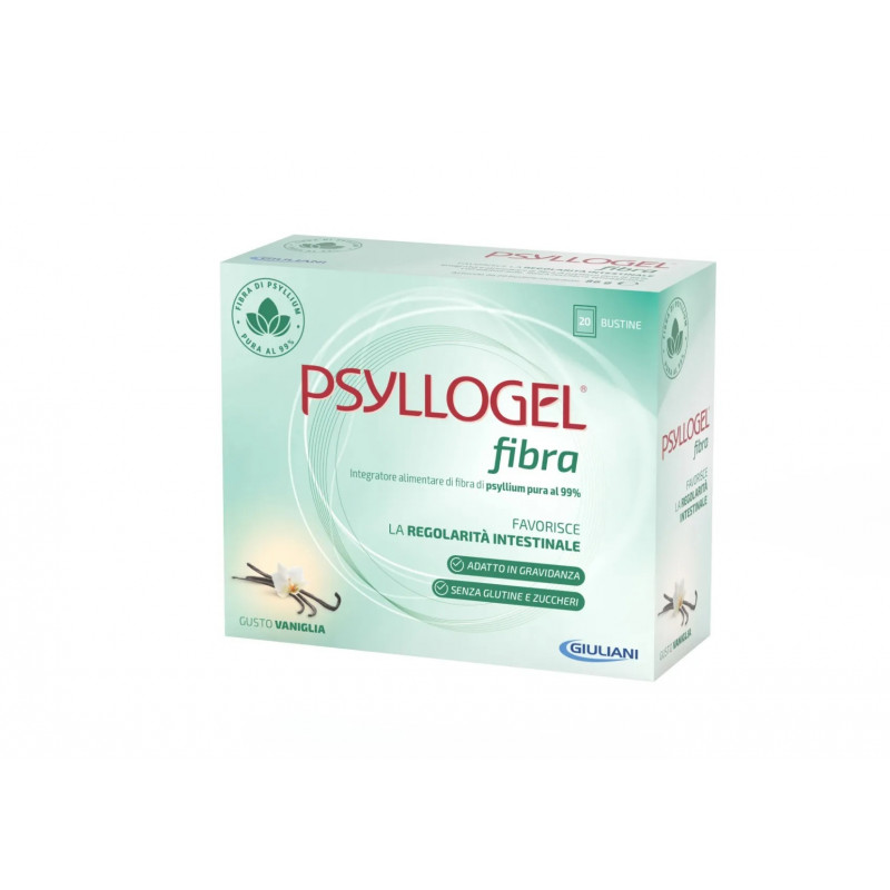 Psyllogel Fibra Integratore Gusto Vaniglia Senza Zucchero 20 Bustine