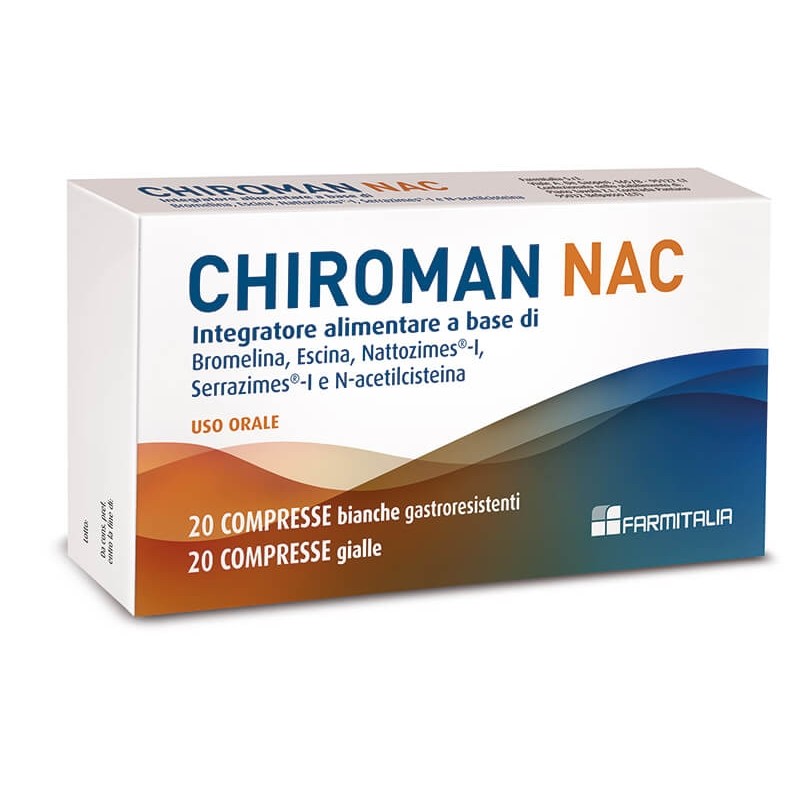 CHIROMAN NAC Integratore Fertilità Maschile 20 Compresse Bianche + 20 Compresse Gialle