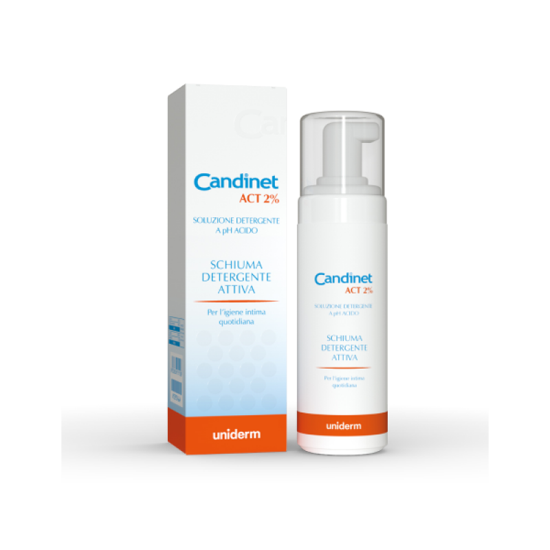 Candinet Act 2% Schiuma Detergente Attiva Igiene Zona Ano-genitale 150 ml