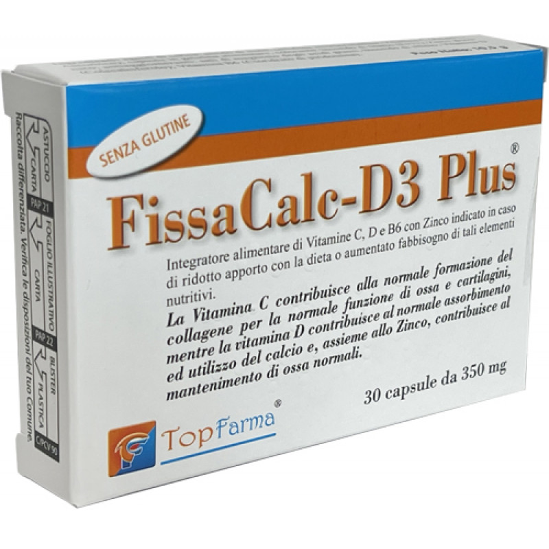 Fissacalc-D3 Plus Integratore di Vitamine 30 Capsule