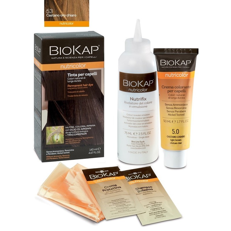 Biokap Nutricolor 5.3 Tinta Per Capelli Castano Oro Chiaro