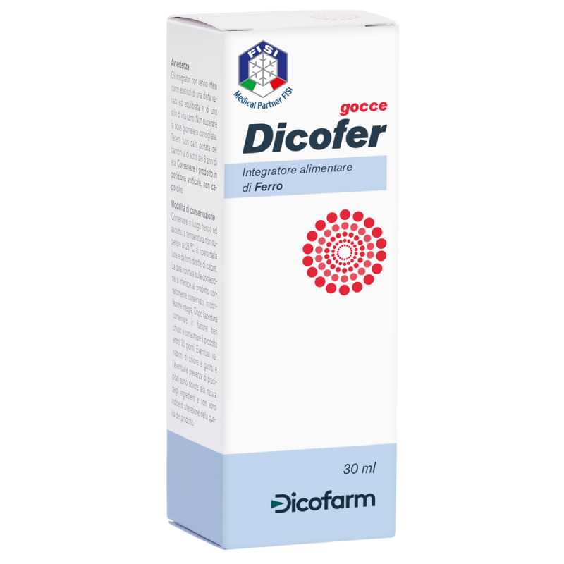 Dicofer Gocce - Integratore alimentare di Ferro 30 ml