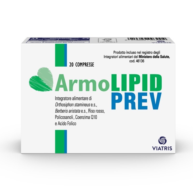 ArmoLIPID Prev - Integratore per il controllo di colesterolo e trigliceridi - 20 Compresse