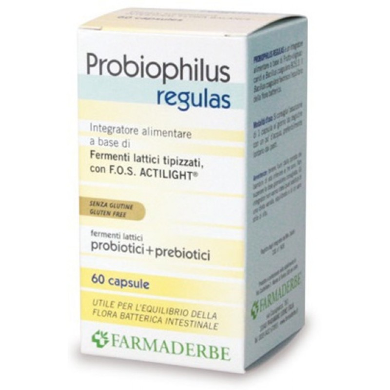 Farmaderbe Probiophilus Integratore Fermenti Lattici 60 Capsule