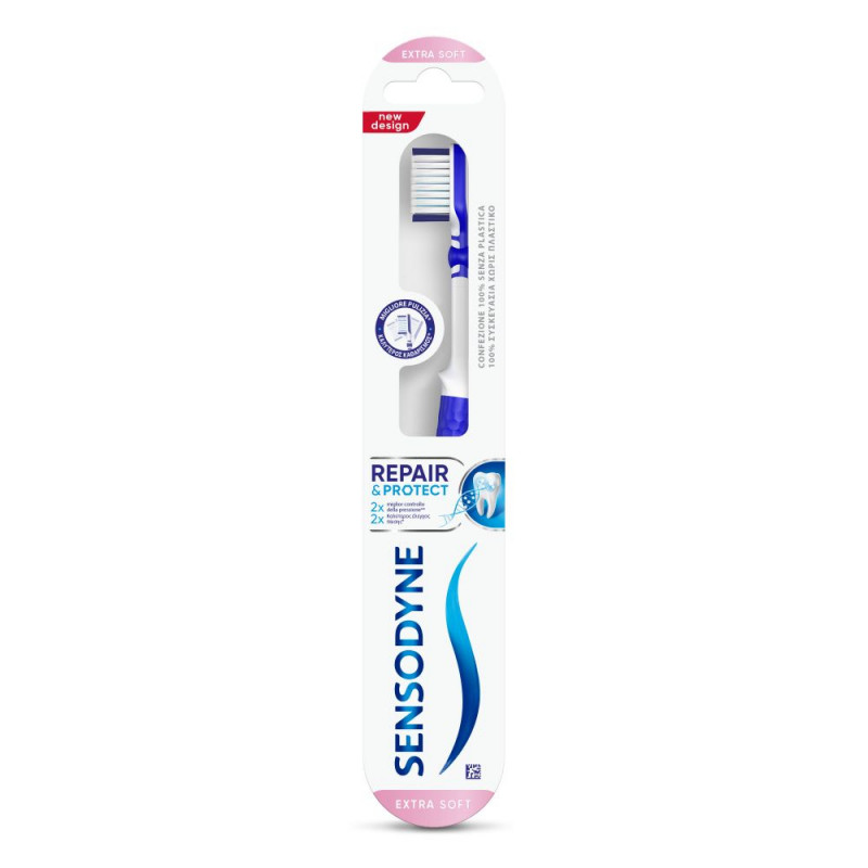 Sensodyne Repair & Protect Spazzolino Denti Sensibili Igiene Dentale Extra Soft