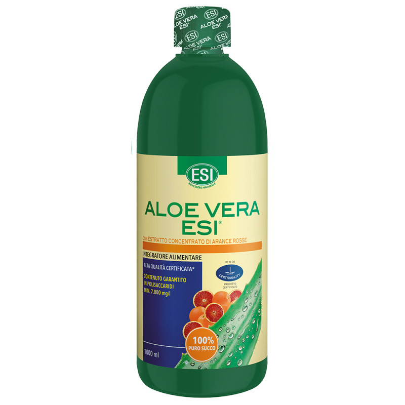 Esi Aloe Vera Puro Succo Arancia Rossa Integratore Depurativo 1000 ml