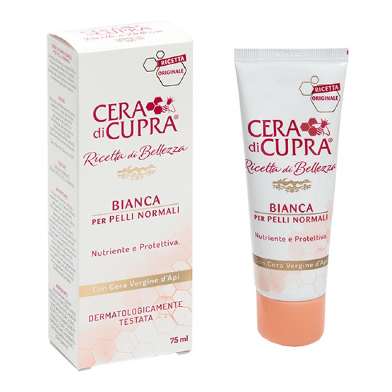 Cera di Cupra Bianca Pelle Normale Crema Nutriente Protettiva Tubo 75 ml