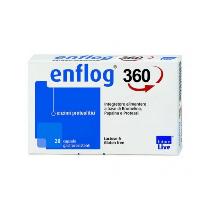 Enflog 360 integratore alimentare apparato uro-genitale 28 capsule gastroresistenti