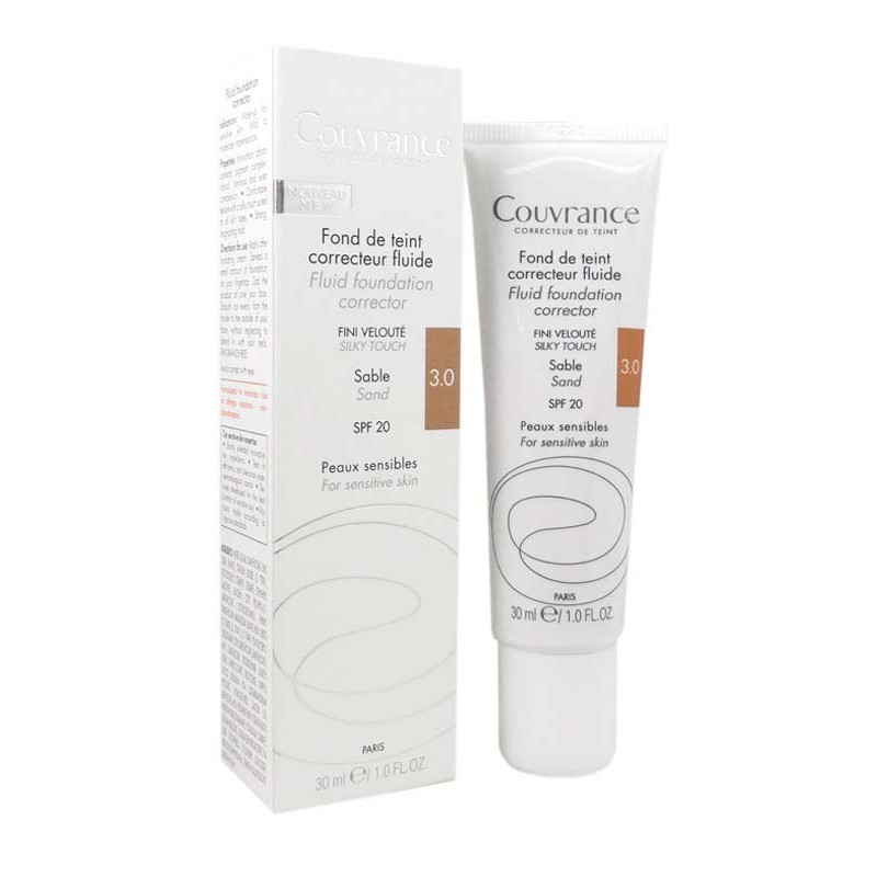 Avène Couvrance Fondotinta Correttore Fluido Sabbia 30 ml