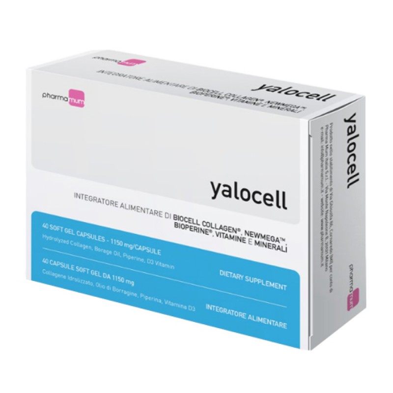 Yalocell Integratore Benessere Pelle e Ossa 40 Capsule