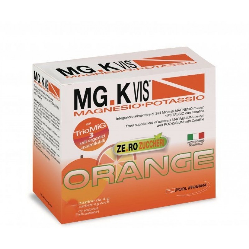 MGK VIS ORANGE Integratore Energetico Zero Zuccheri 15 Bustine