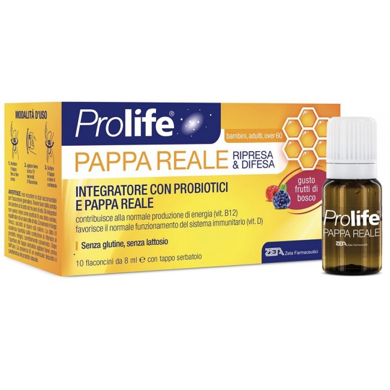 Prolife Pappa Reale integratore difese immunitarie 10 Flaconcini