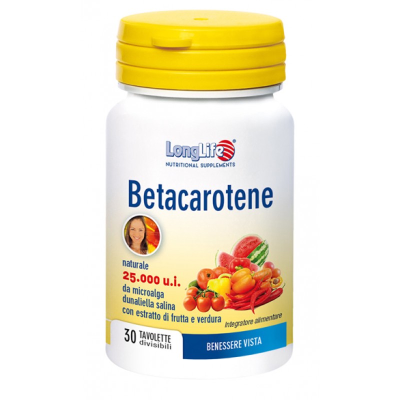 LONGLIFE BETACAROTENE 30CPR