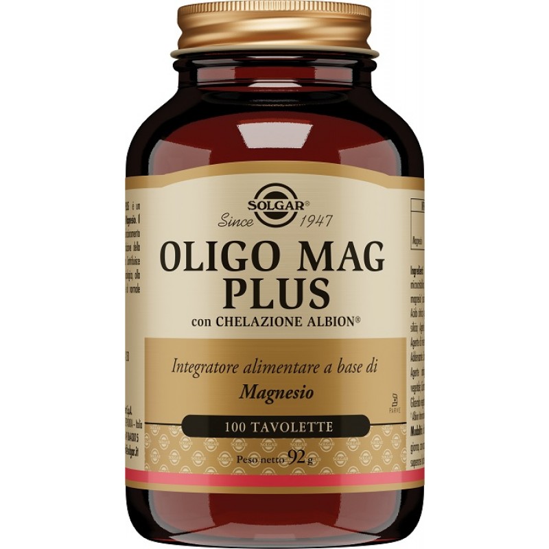 OLIGO SOLGAR Mag Plus 100 Tav.