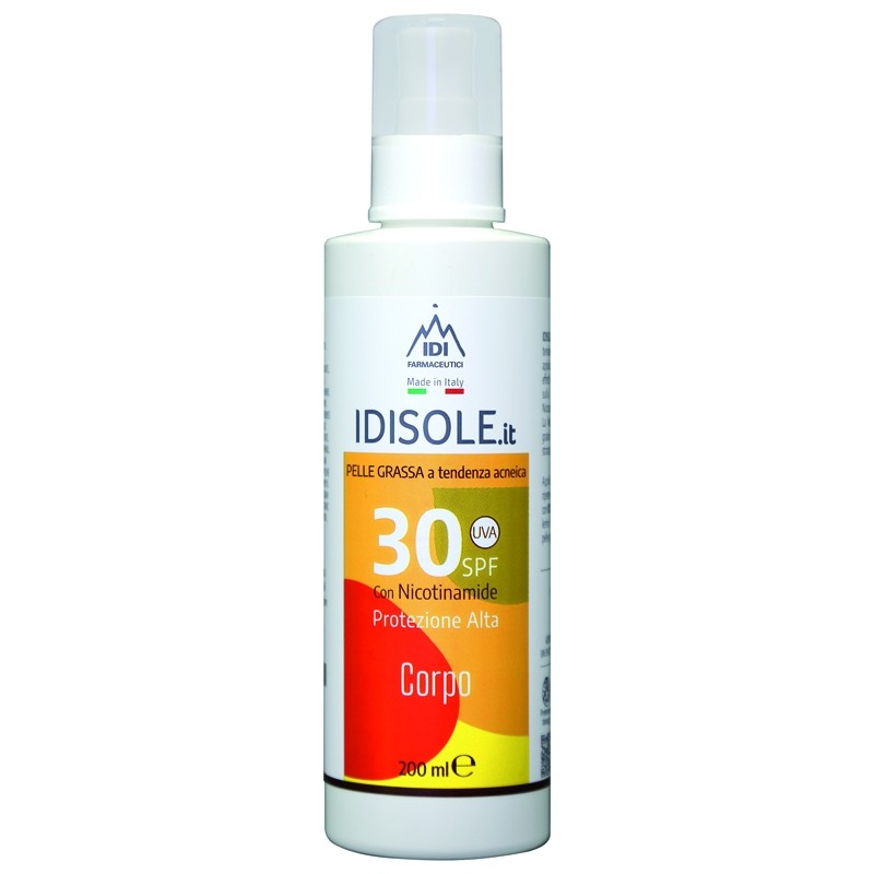 IDISOLE-IT SPF30 PELLE GRASSA a tendenza acneica 200ml