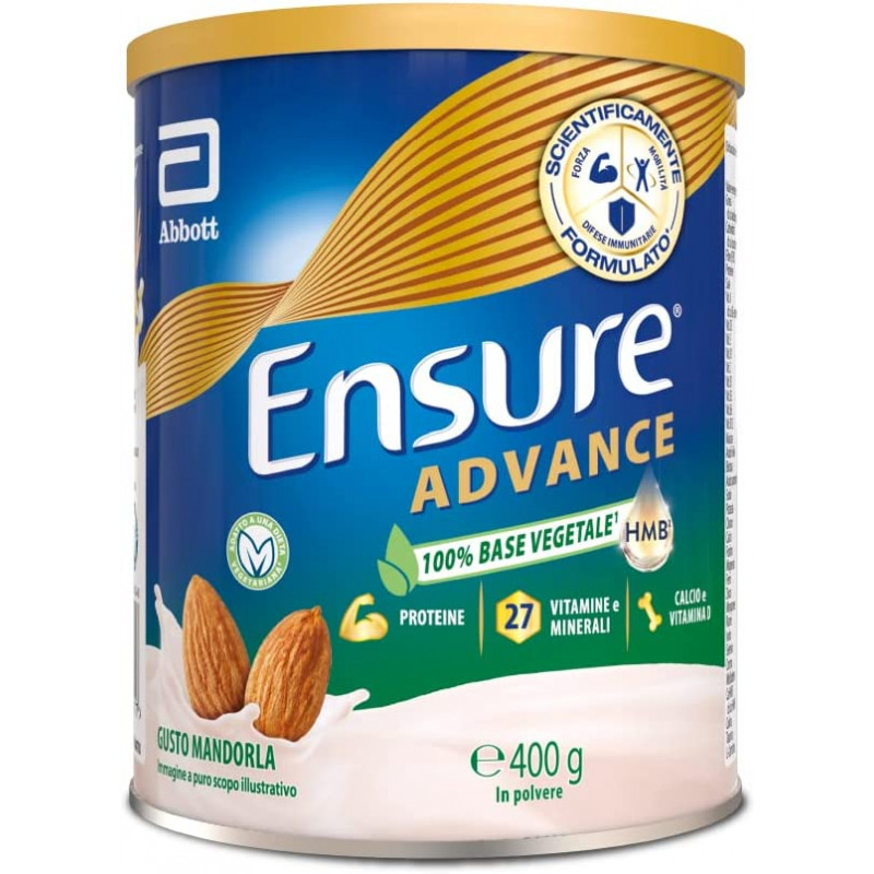 Ensure Advance Integratore Alimentare Proteico Alle Mandorle 100% Vegetale 400g