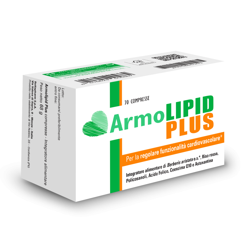 Armolipid Plus 70 Compresse - Integratore Per Il Colesterolo - Nuovo Formato
