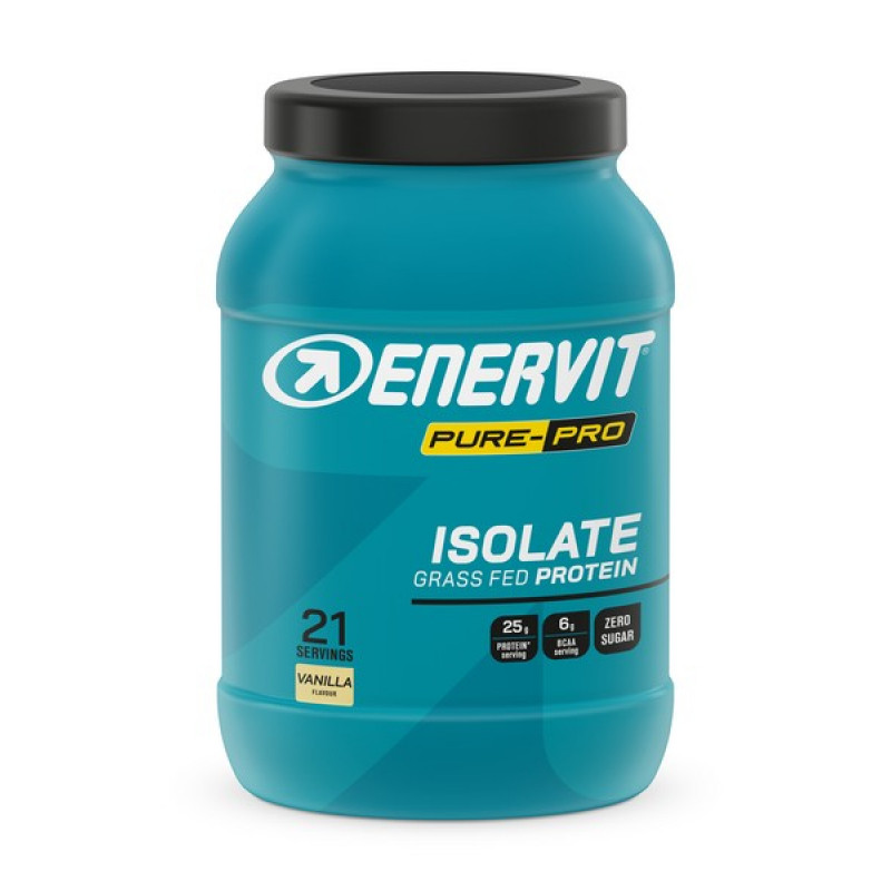 Enervit Pure Pro 100% Whey Protein Isolate Grass Fed - Vaniglia - Barattolo da 630g