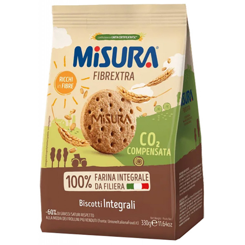 Misura Fibrextra Biscotti Integrali 330 g