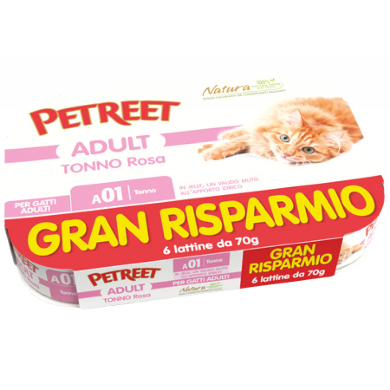 PR CAT A01 GR TONNO ROSA 6X70G