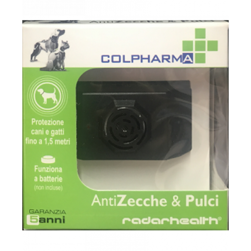 Colpharma AntiZecche e Pulci ad ultrasuoni nero